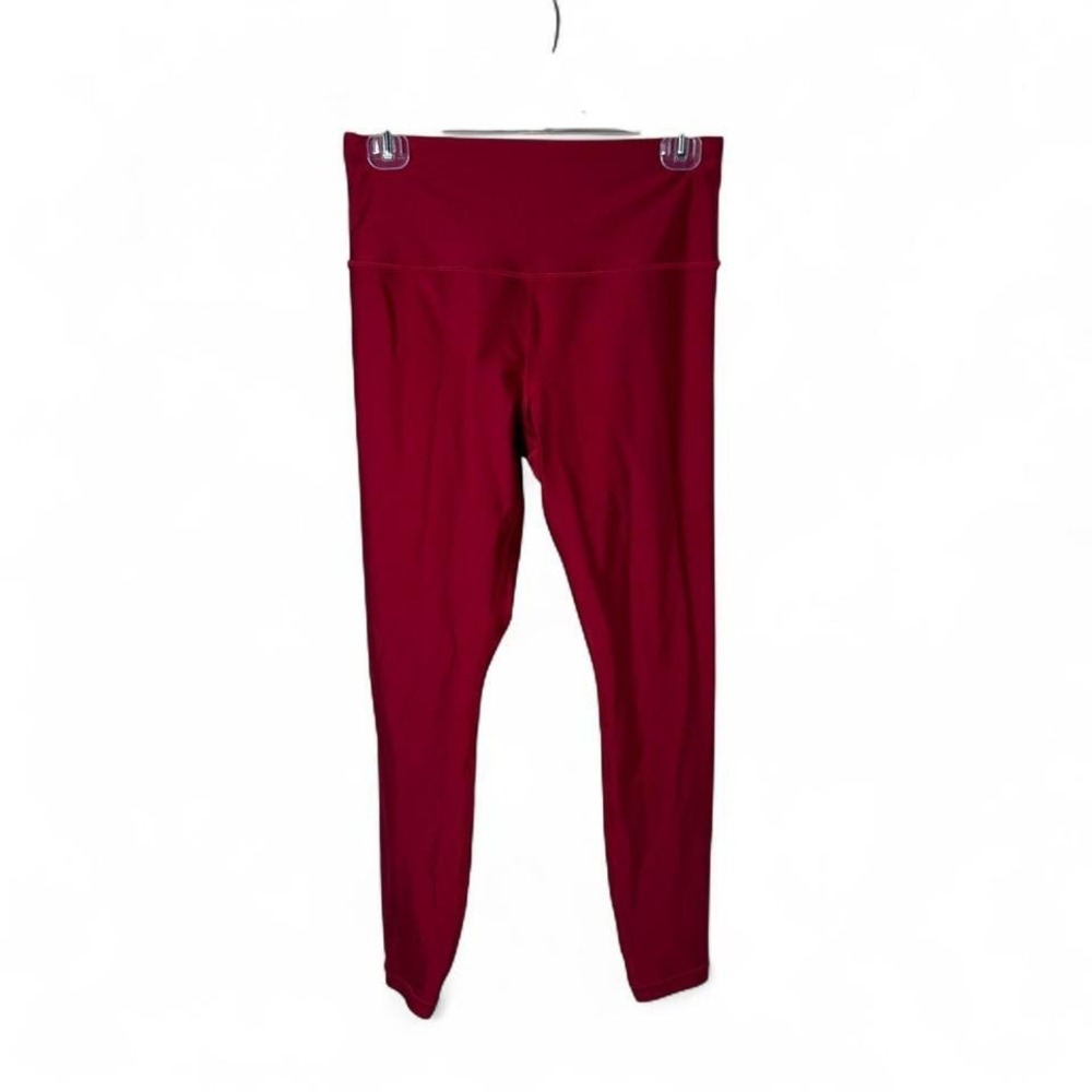 Athleta red elation sheen tight leggings Size S #activewear #leggings